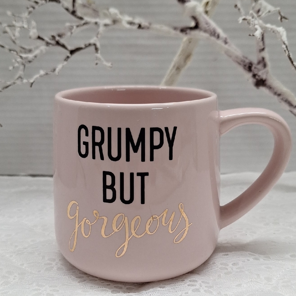 🛍2/$15🛍 #ABJ  Indigo Grumpy But Gorgeous Mug Handwash Only